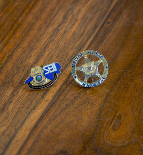 North Carolina State Bureau of Investigation & United States Marshals Service Lapel Pins